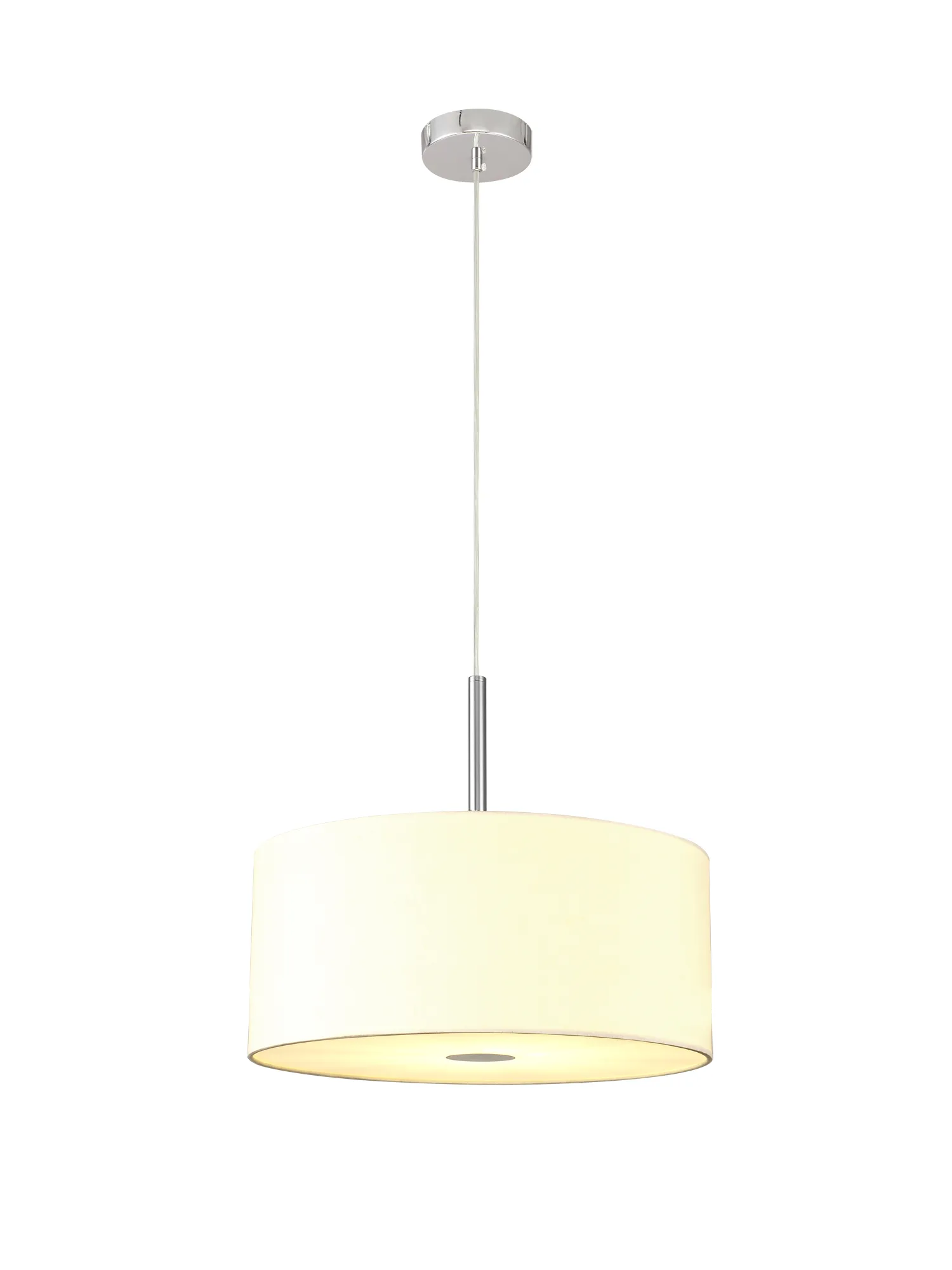 Baymont 40cm 5 Light Pendant Polished Chrome, Ivory Pearl/White, Frosted Diffuser DK0469  Deco Baymont CH IV